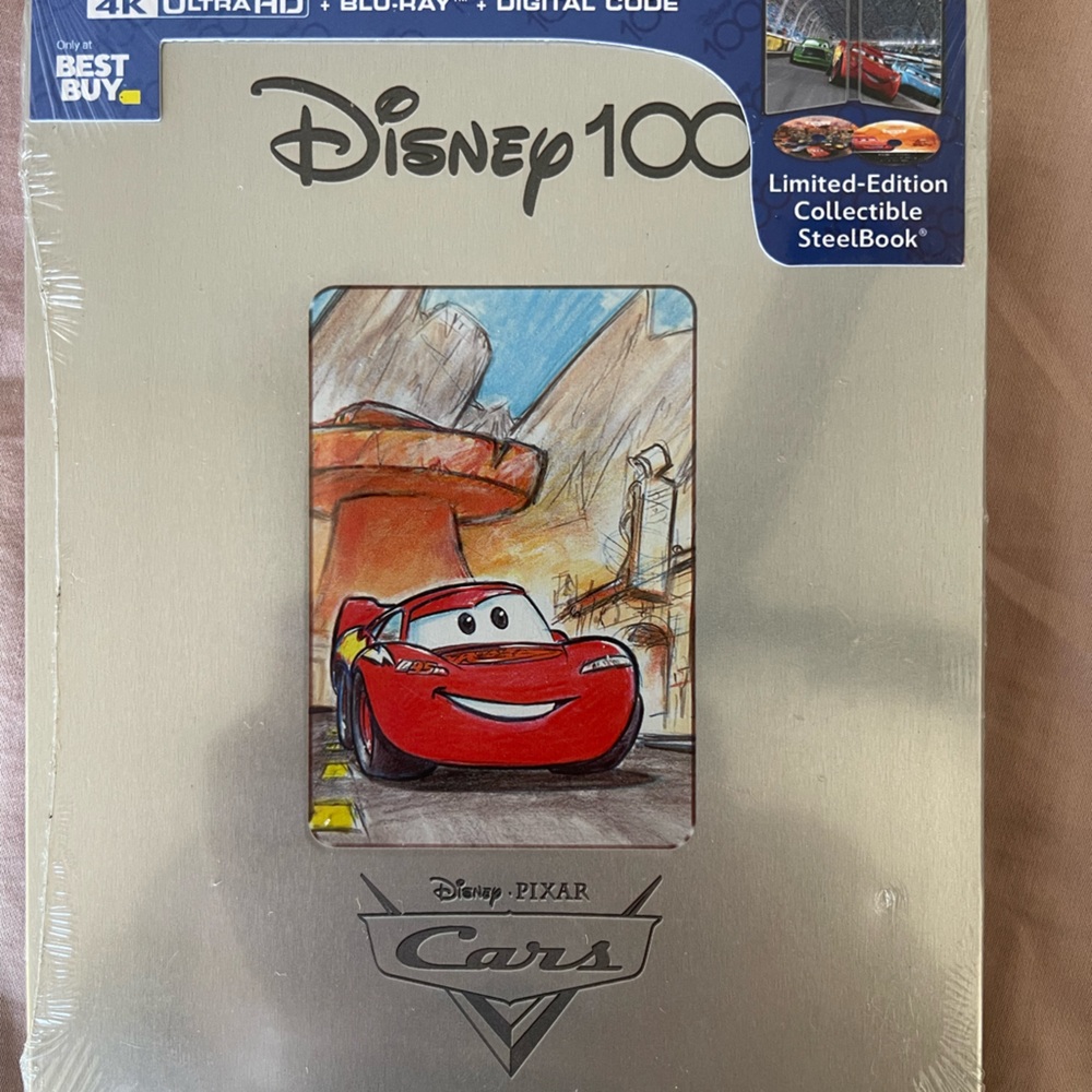 Disney Cars Steelbook 4K and Blu-Ray